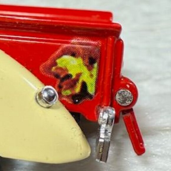 Vintage Coca-Cola x Mattel Matchbox Metal Red Yellow 1940 Ford Pick Up Truck - Picture 11 of 14